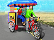 Public Tricycle Rickshaw Driving